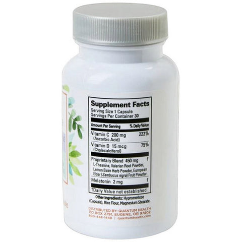 Quantum Health, Sleep + Immune, 2 Mg, 30 Caps