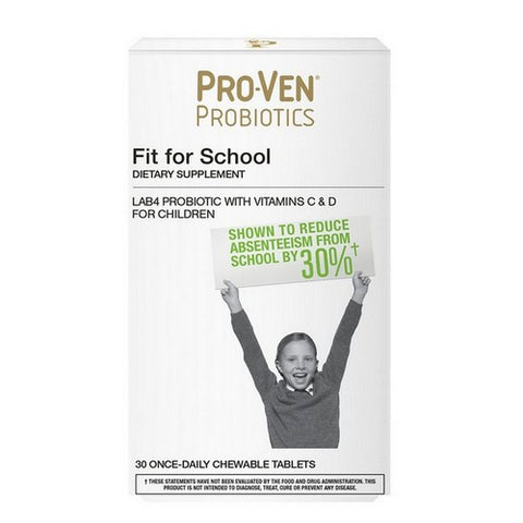 Pro-Ven Probiotics, Fit For School Chewables, 30 Chews