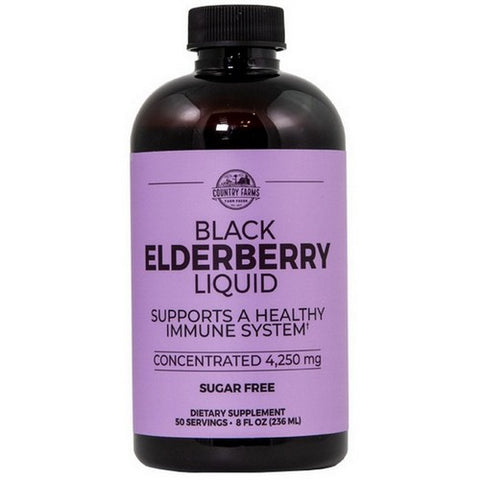Garden Greens, Elderberry Liquid, 8 Oz