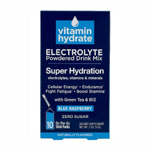 Vitamin Hydrate, Vitamin Hydrate Electrolyte Drink Mix Blue Raspberry, 2 Oz