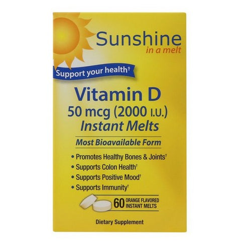 Sunshine Vitamin D, Sunshine Vitamin D, 2000 IU, 60 Count