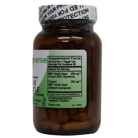 Naturverse, Milk Thistle Powder Capsules Standardized, 90 VegCaps