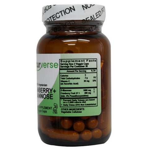 Naturverse, Cranberry + D-Mannose Powder Capsules, 60 VegCaps