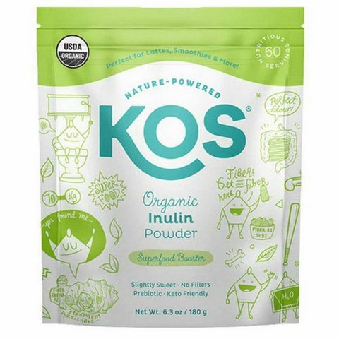 Kos, Organic Inulin Powder, 6.3 Oz
