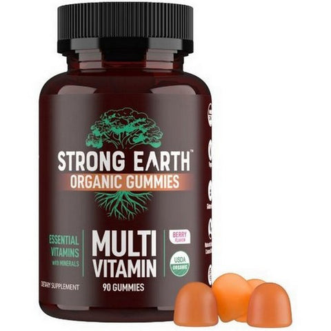 Yum-V's, Strong Earth Organic Multi Vitamin For Kids, 90 Gummies