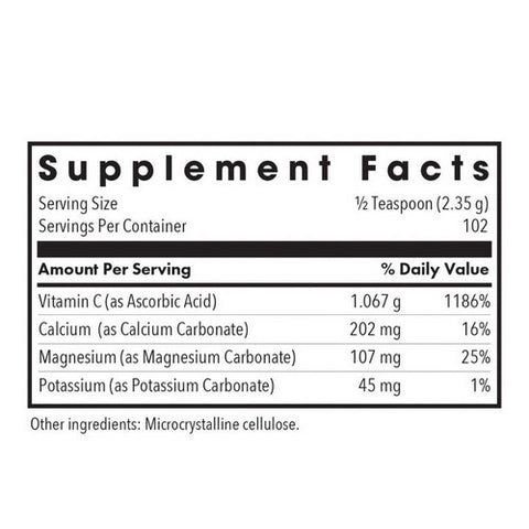 Nutricology/ Allergy Research Group, Buffered Vitamin C Powder With Calcium Magnesium And Potassium, 240 Grams