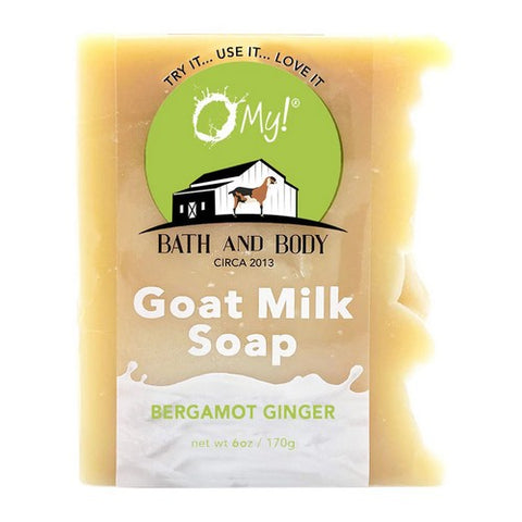 O MY!, Goat Milk Bergamot Ginger Soap, 6 Oz