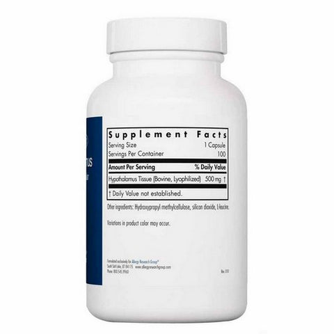 Nutricology/ Allergy Research Group, Hypothalamus Natural Glandular, 100 Veg Caps