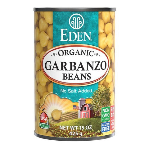 Eden Foods, Organic Garbanzo Beans Chickpeas, 15 Oz (Case Of 12)