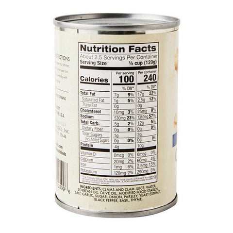 Delallo, White Clam Sauce, 10.5 Oz (Case Of 12)