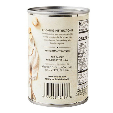 Delallo, White Clam Sauce, 10.5 Oz (Case Of 12)