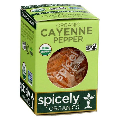 Spicely Organics, Organic Cayenne Pepper, 0.45 Oz (Case Of 6)