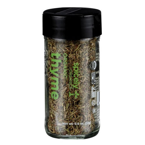 Spicely Organics, Organic Thyme Whole, 0.6 Oz (Case Of 3)