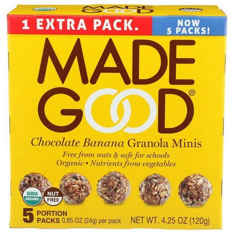 Madegood, Organic Chocolate Banana Granola Minis, 4.25 Oz (Case Of 6)
