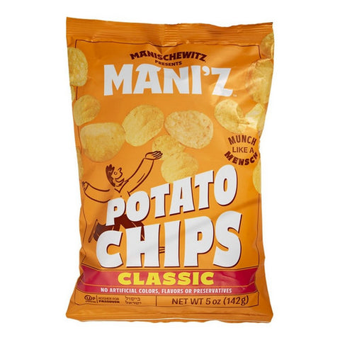 Manischewitz, Original Potato Chips, 5 Oz (Case Of 12)