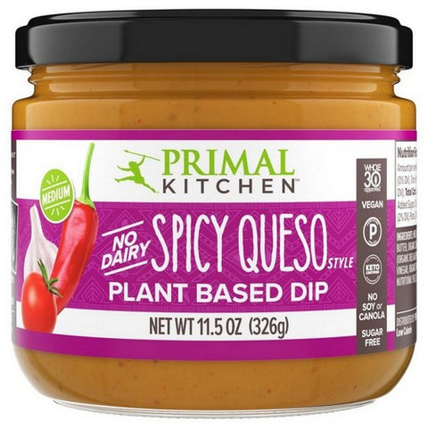 Primal Kitchen, Spicy Queso Plant Based Dip, 11.5 Oz (Case Of 6)