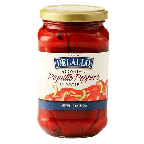 Delallo, Roasted Piquillo Peppers, 12 Oz (Case Of 12)