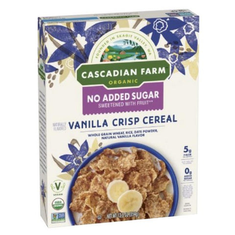 Cascadian Farm, Organic Vanilla Crisp Cereal, 12.5 Oz (Case Of 10)