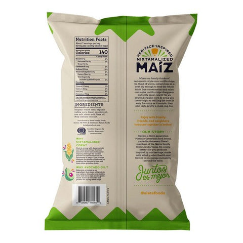 Siete, Maiz Lime Totopos Corn Tortilla Chips, 7.5 Oz (Case Of 6)