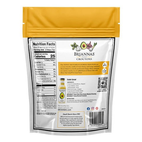 Briannas, Croutons Honey Mustard, 5 Oz (Case Of 6)