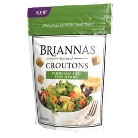 Briannas, Croutons Parmesan And Fine Herb, 5 Oz (Case Of 6)