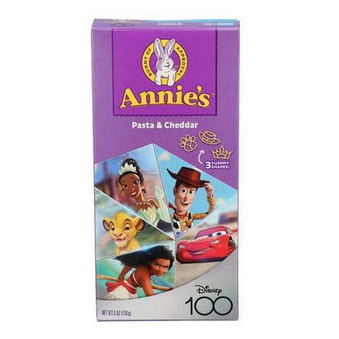 Annie's Homegrown, Disney 100 Shapes Cheddar Mac And Cheese, 6 Oz (Case Of 12)