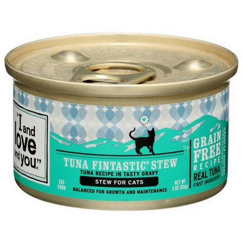 I And Love And You, Tuna Fintastic Stew Wet Cat Food, 3 Oz(Case Of 24)