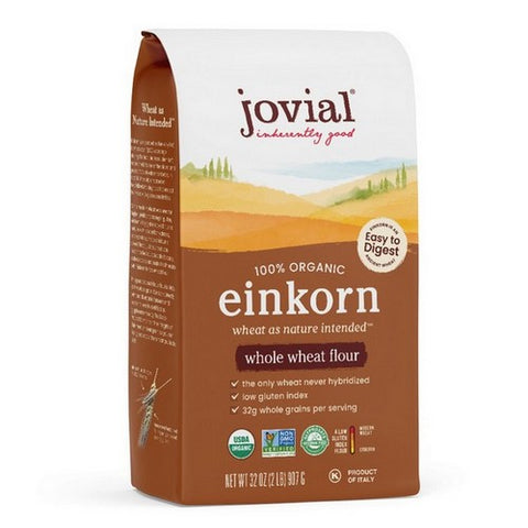 Jovial, Organic Einkorn Whole Wheat Flour, 32 Oz(Case Of 10)