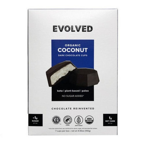 East Park Research, Organic Dark Chocolate Coconut Keto Cups, 4.93 Oz(Case Of 6)