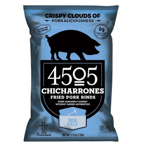 4505 Meats, Chicharrones Fried Pork Rinds, 2.5 Oz(Case Of 12)
