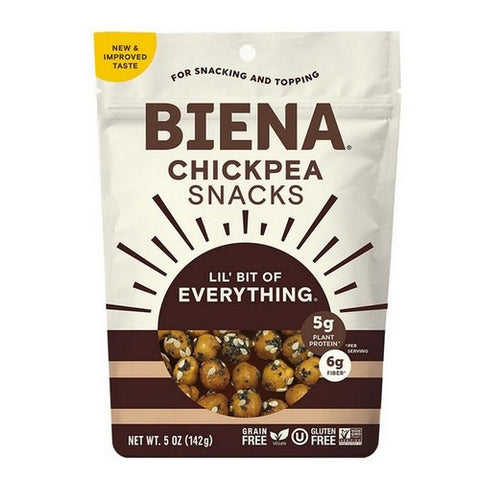 Biena, Lil Bit of Everything Chickpea Snacks, 5 Oz(Case Of 8)
