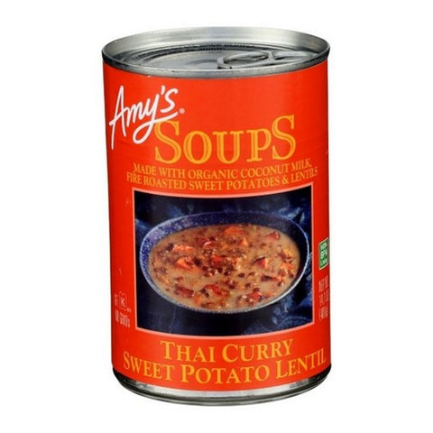Amys, Organic Thai Curry Sweet Potato Lentil Soup, 14.1 Oz(Case Of 12)