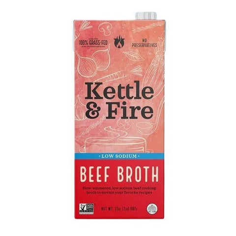 Functional Remedies, Beef Broth Low Sodium, 32 Oz(Case of 8)