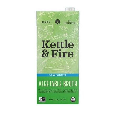 Functional Remedies, Vegetable Broth Low Sodium, 32 Oz(Case of 8)