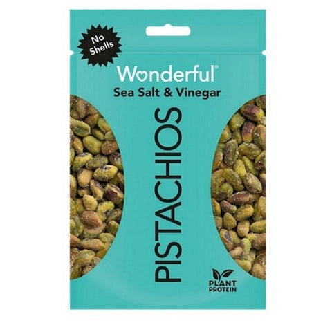 Wonderful Pistachios, Sea Salt and Vinegar No Shell Pistachios, 11 Oz(Case Of 12)