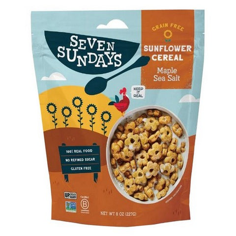 Seven Sundays, Sunflower Cereal Maple Sea Salt, 8 Oz(Case Of 6)
