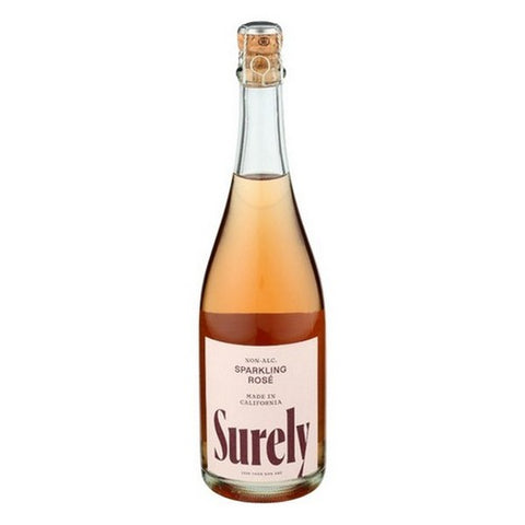 Surely, Non Alcoholic Sparkling Rose, 750 ML(Case Of 12)