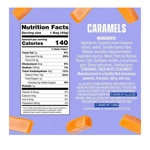 Smartsweets, Candy Caramels, 1.6 Oz(Case Of 12)
