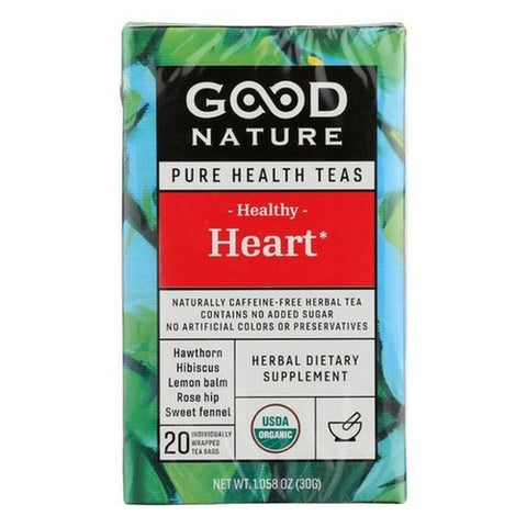 Good Nature, Organic Healthy Heart Tea, 1.058 Oz(Case Of 6)