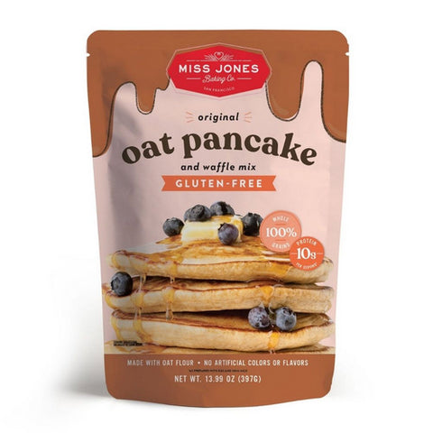 Miss Jones Baking Co, Oat Pancake & Waffle Mix Original, 13.99 Oz(Case Of 6)