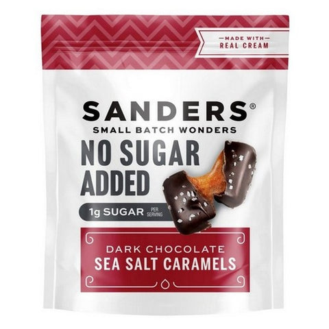 Sanders, Dark Chocolate Sea Salt Caramels, 5.5 Oz(Case Of 6)