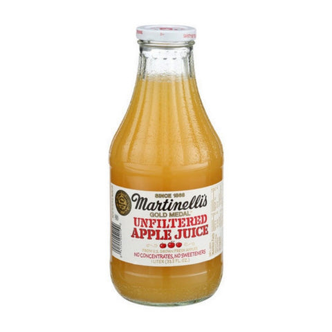 Martinellis, Unfiltered Apple Juice, 33.8 Oz(Case Of 6)