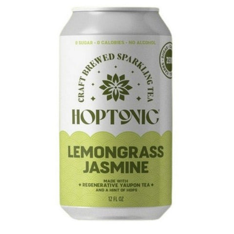 Hoptonic, Jasmine Lemon Grass Green Tea, 12 Oz(Case of 12)