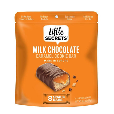 Little Secrets Llc, Mini Chocolates Cookie Bars Creamy Caramel, 3.4 Oz(Case Of 6)