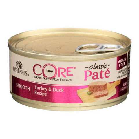Wellness, Classic Core Pate Turkey And Duck Cat Food, 5.5 Oz (Case Of 24)