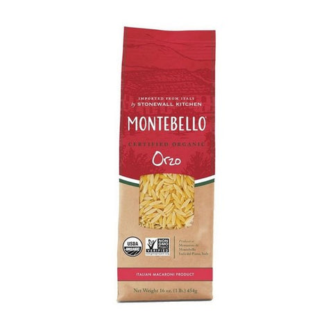 Montebello, Organic Orzo Pasta, 16 Oz (Case Of 12)