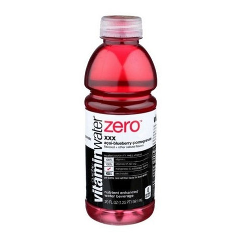 Vitamin Water, Water Zero Acai Blueberry Pomegranate, 20 Oz (Case Of 12)