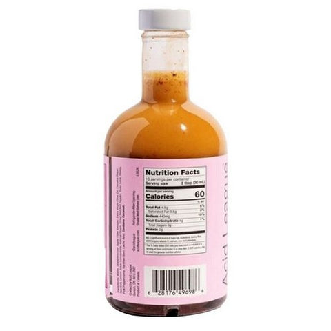 Acid League, Pink Peppercorn Honey Yuzu Living Vinegar, 10.14 Oz (Case Of 6)