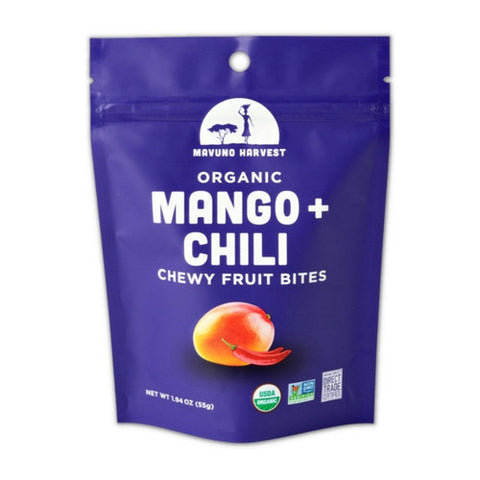 Mavuno Harvest, Organic Fruit Bites Mango And Chili, 1.94 Oz (Case Of 8)