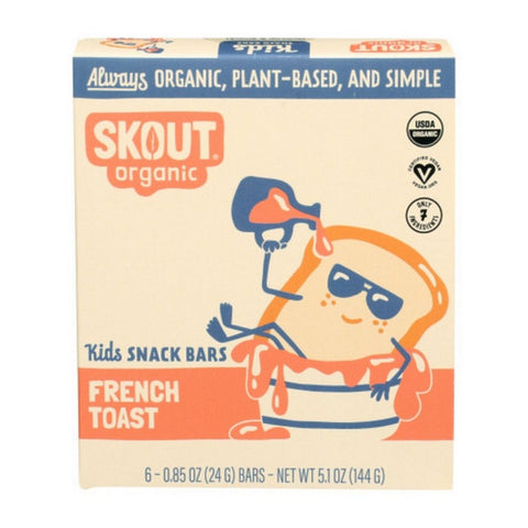Skout, Kida Snack Bar French Toast, 5.1 Oz (Case Of 6)